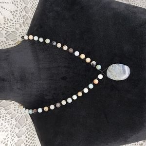 Labradorite & Amazonite Necklace, Stone Necklace, Crystal Necklace, Arti…